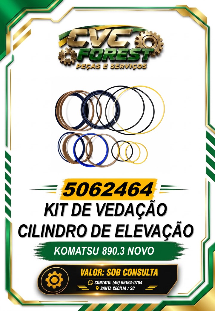 5062464 – Kit de Vedação Cilindro de Elevação – Komatsu&nbsp;890.3