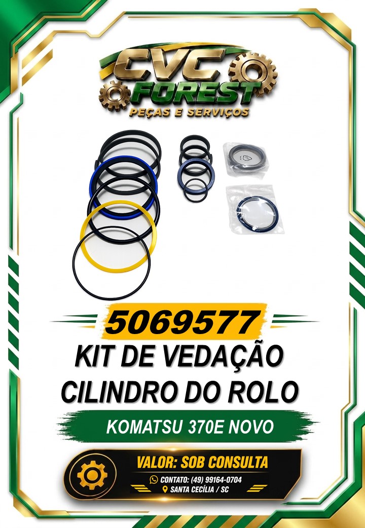 5069577 – Kit de Vedação Cilindro do Rolo – Komatsu&nbsp;370E