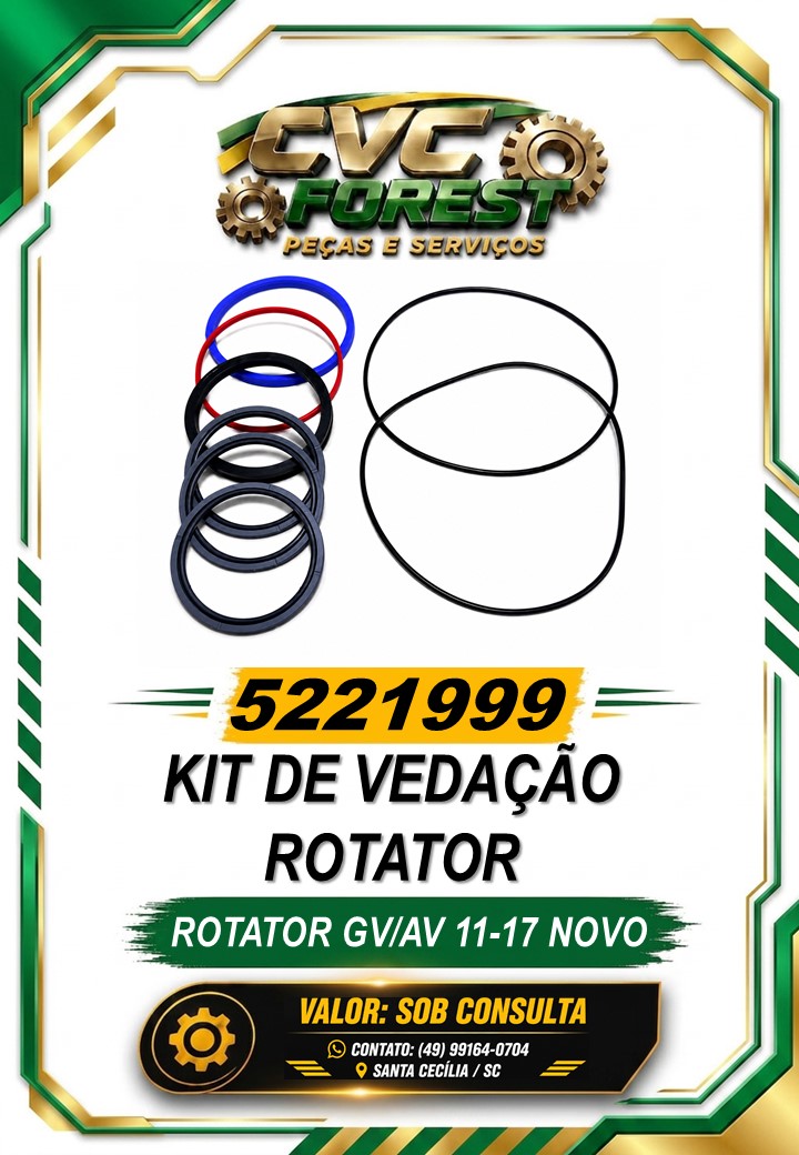 5221999 – Kit de Vedação Rotator – Rotator GV/AV&nbsp;11-17