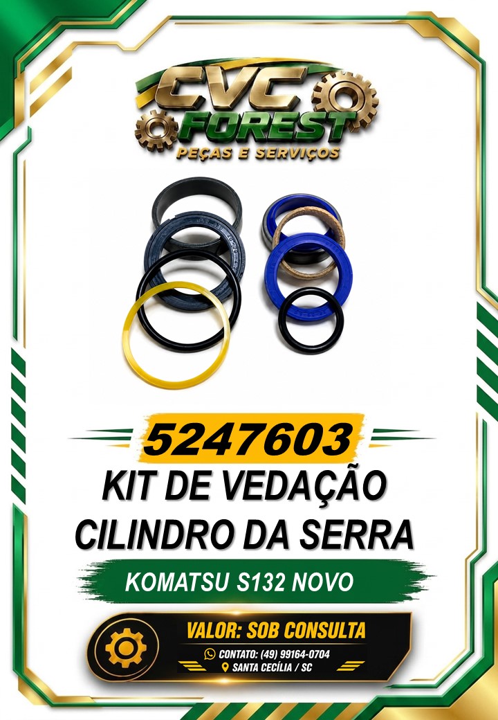 5247603 – Kit de Vedação Cilindro da Serra – Komatsu&nbsp;S132